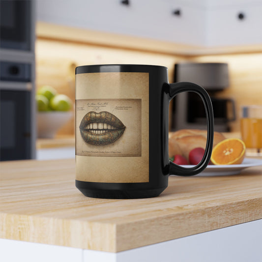 Lung — Pneumatic Respiratory Engine - Black Mug (15oz)