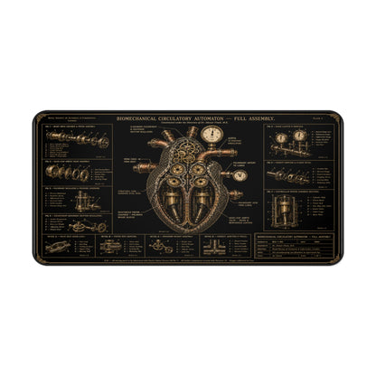 Heart — Biomechanical Circulatory Automaton Desk Mat