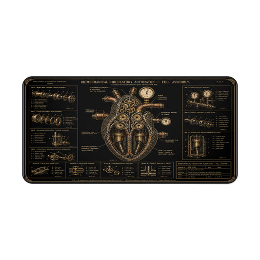 Heart — Biomechanical Circulatory Automaton Desk Mat
