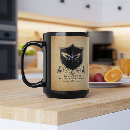 Heart — Biomechanical Circulatory Automaton - Black Mug (15oz)