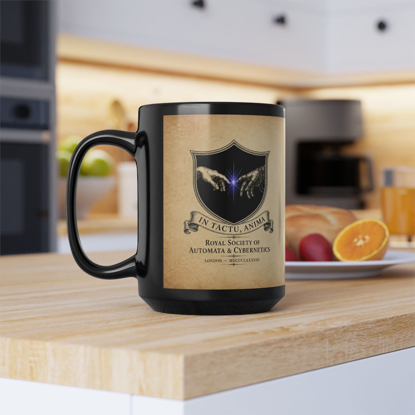 Lung — Pneumatic Respiratory Engine - Black Mug (15oz)
