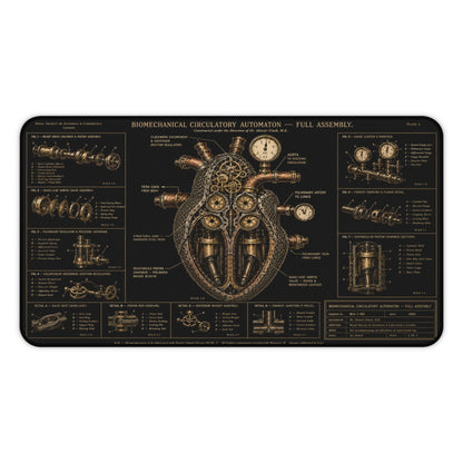 Heart — Biomechanical Circulatory Automaton Desk Mat