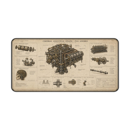 Mind — Cerebral Analytical Engine Desk Mat