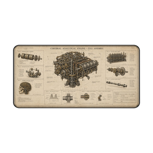 Mind — Cerebral Analytical Engine Desk Mat