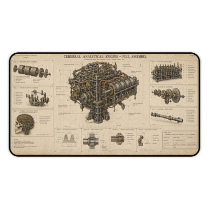 Mind — Cerebral Analytical Engine Desk Mat